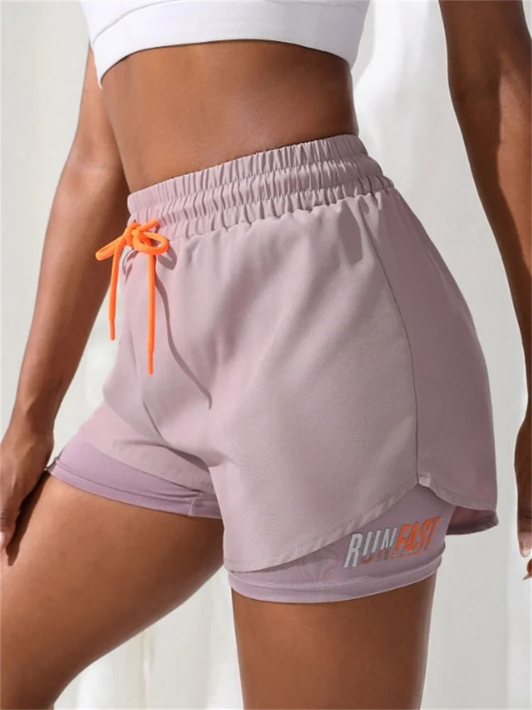 Women's high rise running shorts