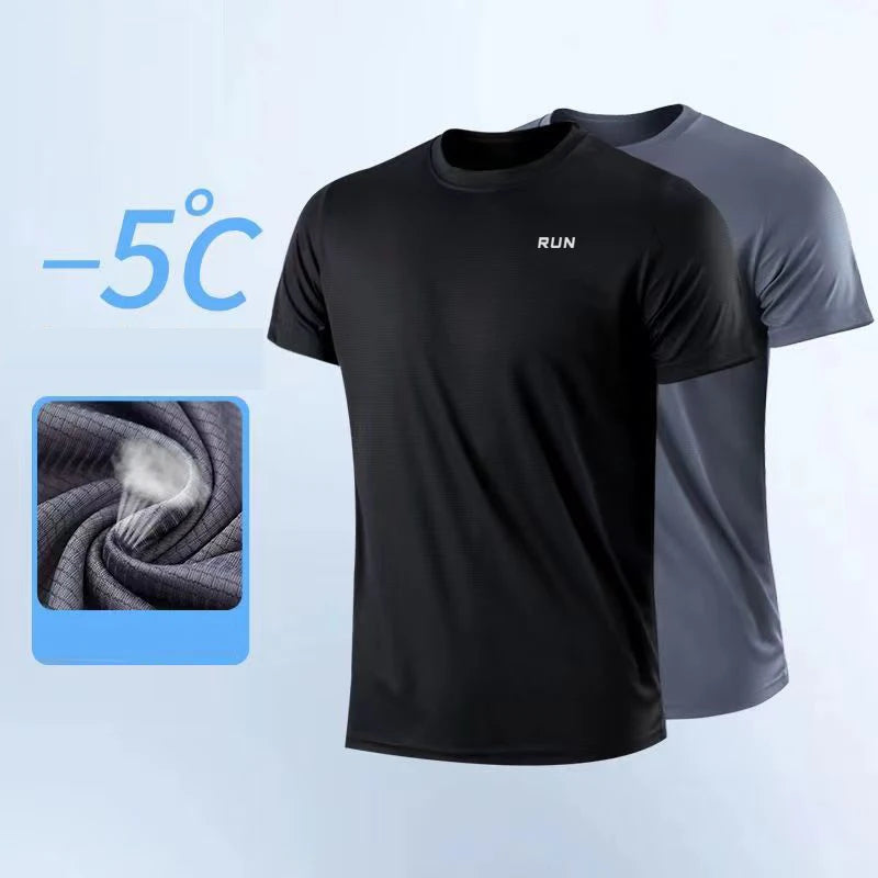 Men's Quick Dry Short Sleeve Round Neck T-Shirt