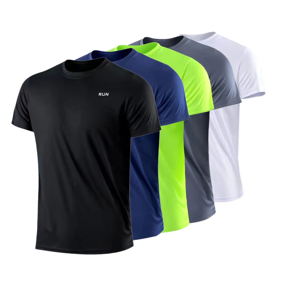 Men's Quick Dry Short Sleeve Round Neck T-Shirt