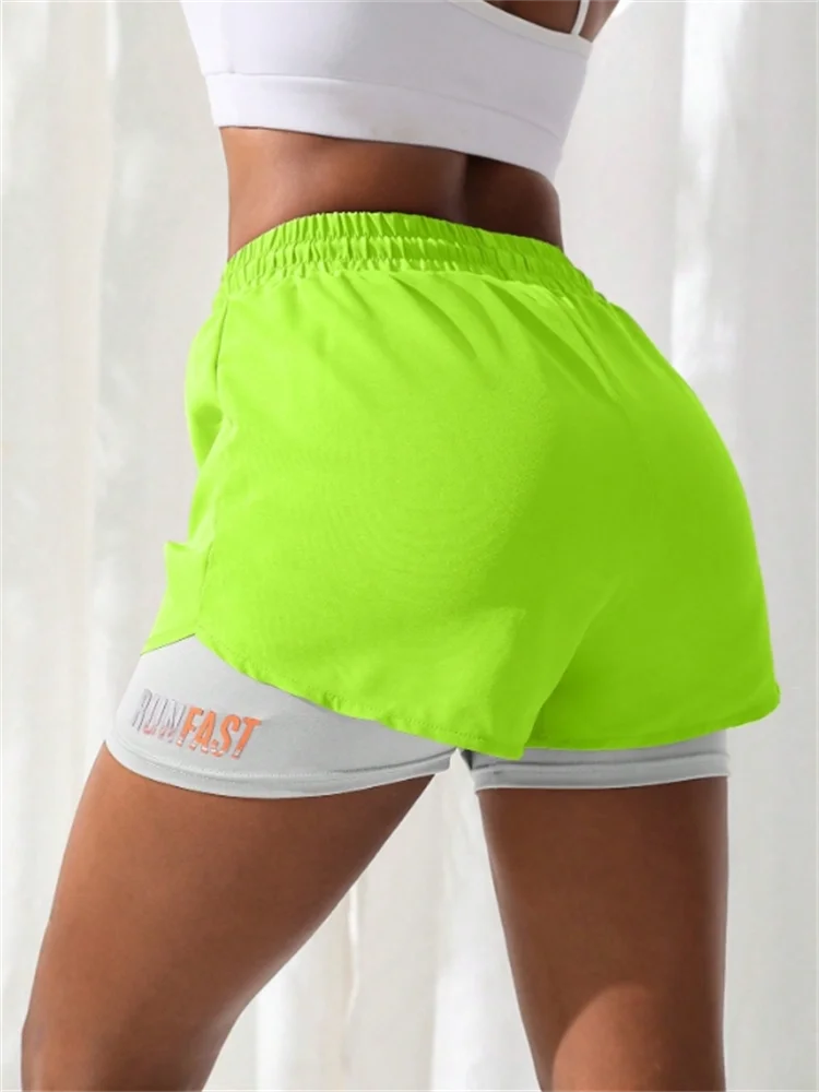 Women's high rise running shorts